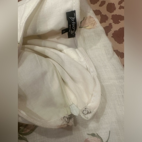 Vintage 90s Betsey Johnson, black label, linen pencil skirt - Picture 11 of 17